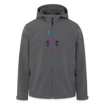 Eat Sleep Fly Repeat – Neon Drohnenpilot Routine - Recycelte Männer Softshell-Jacke von Stanley/Stella - Anthrazit - Vorne - AI Model Male 185 light (185cm)