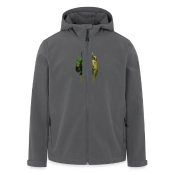 High in Space - Recycelte Männer Softshell-Jacke von Stanley/Stella - Anthrazit - Vorne - AI Model Male 185 light (185cm)