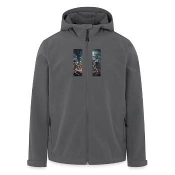 Skellet Friedhof - Recycelte Männer Softshell-Jacke von Stanley/Stella - Anthrazit - Vorne - AI Model Male 185 light (185cm)