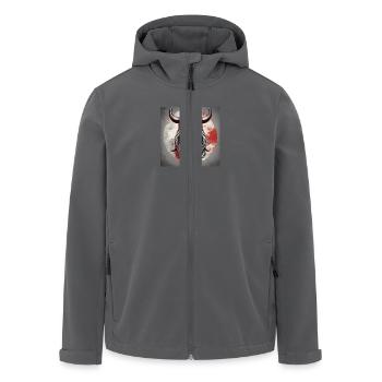 Der Allvater der Wikinger - ODIN - Recycelte Männer Softshell-Jacke von Stanley/Stella - Anthrazit - Vorne - AI Model Male 185 light (185cm)