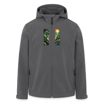 Python Schlange - Recycelte Männer Softshell-Jacke von Stanley/Stella - Anthrazit - Vorne - AI Model Male 185 light (185cm)
