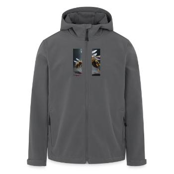 Vampir Bienen - Recycelte Männer Softshell-Jacke von Stanley/Stella - Anthrazit - Vorne - AI Model Male 185 light (185cm)