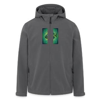 Einzigartiger Fisch - Recycelte Männer Softshell-Jacke von Stanley/Stella - Anthrazit - Vorne - AI Model Male 185 light (185cm)