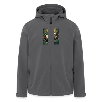 SCHLANGE - Recycelte Männer Softshell-Jacke von Stanley/Stella - Anthrazit - Vorne - AI Model Male 185 light (185cm)