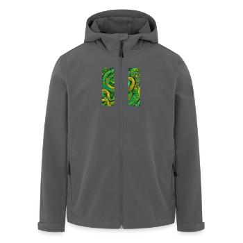 Schlange - Recycelte Männer Softshell-Jacke von Stanley/Stella - Anthrazit - Vorne - AI Model Male 185 light (185cm)