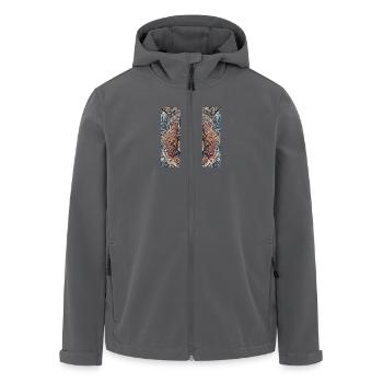THOR - Recycelte Männer Softshell-Jacke von Stanley/Stella - Anthrazit - Vorne - AI Model Male 185 light (185cm)