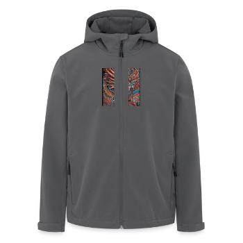 Drache - Recycelte Männer Softshell-Jacke von Stanley/Stella - Anthrazit - Vorne - AI Model Male 185 light (185cm)