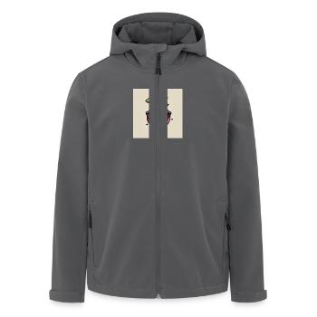 Kirsch - Recycelte Männer Softshell-Jacke von Stanley/Stella - Anthrazit - Vorne - AI Model Male 185 light (185cm)