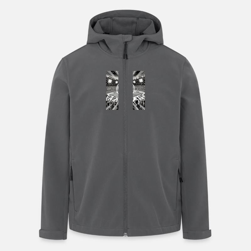 Fußball - Recycelte Männer Softshell-Jacke Discoverer von Stanley/Stella - Anthrazit