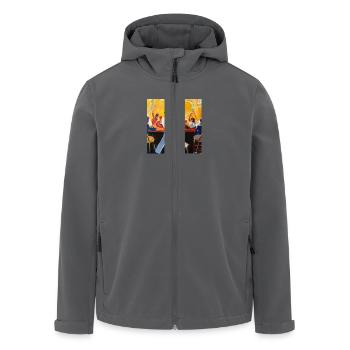 Tanzen, tanzen! - Recycelte Männer Softshell-Jacke von Stanley/Stella - Anthrazit - Vorne - AI Model Male 185 light (185cm)