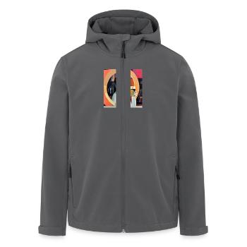 Auffrischen - Recycelte Männer Softshell-Jacke von Stanley/Stella - Anthrazit - Vorne - AI Model Male 185 light (185cm)
