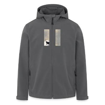 Freundschaft - Recycelte Männer Softshell-Jacke von Stanley/Stella - Anthrazit - Vorne - AI Model Male 185 light (185cm)