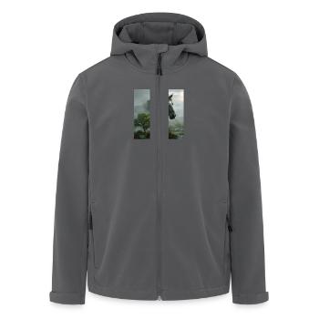 Pferd Star - Recycelte Männer Softshell-Jacke von Stanley/Stella - Anthrazit - Vorne - AI Model Male 185 light (185cm)