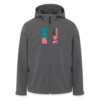 Du siehst durstig aus - Recycelte Männer Softshell-Jacke von Stanley/Stella - Anthrazit - Vorne - AI Model Male 185 light (185cm)