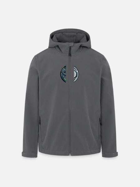 Ein Logo für Fahrradfahrer - Recycelte Männer Softshell-Jacke von Stanley/Stella - Anthrazit