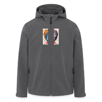 Klopfen ans Herz - Recycelte Männer Softshell-Jacke von Stanley/Stella - Anthrazit - Vorne - AI Model Male 185 light (185cm)