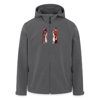 Geschenk - Recycelte Männer Softshell-Jacke von Stanley/Stella - Anthrazit - Vorne - AI Model Male 185 light (185cm)