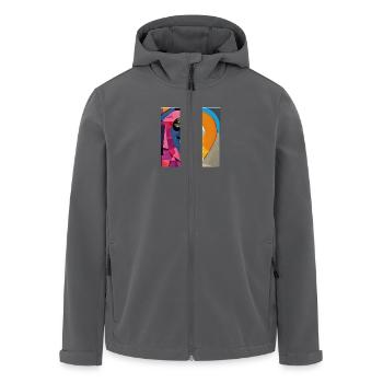 Auseinanderreißend - Recycelte Männer Softshell-Jacke von Stanley/Stella - Anthrazit - Vorne - AI Model Male 185 light (185cm)