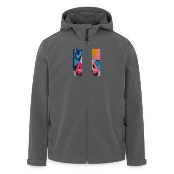 Bedingungslose Liebe - Recycelte Männer Softshell-Jacke von Stanley/Stella - Anthrazit - Vorne - AI Model Male 185 light (185cm)