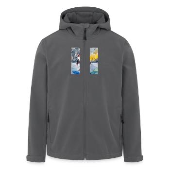Für Krallen - Recycelte Männer Softshell-Jacke von Stanley/Stella - Anthrazit - Vorne - AI Model Male 185 light (185cm)