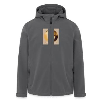 Gefühl - Recycelte Männer Softshell-Jacke von Stanley/Stella - Anthrazit - Vorne - AI Model Male 185 light (185cm)