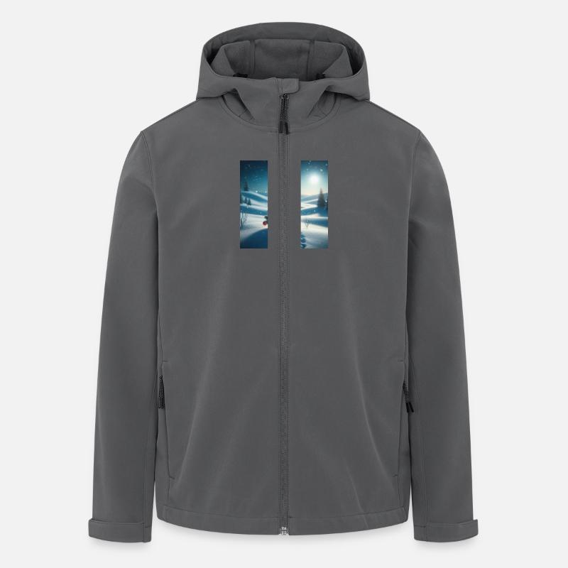 Weihnachtsbaum - Recycelte Männer Softshell-Jacke von Stanley/Stella - Anthrazit