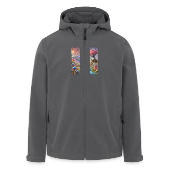 WONDER DEER 2 - Recycelte Männer Softshell-Jacke von Stanley/Stella - Anthrazit - Vorne - AI Model Male 185 light (185cm)