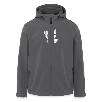 Niedliche Kawaii Katze - Geschenk - Süß - Recycelte Männer Softshell-Jacke von Stanley/Stella - Anthrazit - Vorne - AI Model Male 185 light (185cm)