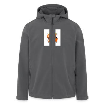 50% fuck off - Recycelte Männer Softshell-Jacke von Stanley/Stella - Anthrazit - Vorne - AI Model Male 185 light (185cm)