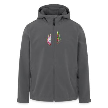 Drachenfrucht – Exotische Schönheit - Recycelte Männer Softshell-Jacke von Stanley/Stella - Anthrazit - Vorne - AI Model Male 185 light (185cm)