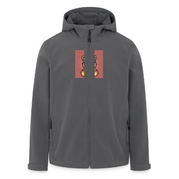 Teddy vibes - Recycelte Männer Softshell-Jacke von Stanley/Stella - Anthrazit - Vorne - AI Model Male 185 light (185cm)