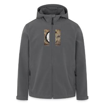 Kein Banksy - Schaukeln mit dem Mond - Recycelte Männer Softshell-Jacke von Stanley/Stella - Anthrazit - Vorne - AI Model Male 185 light (185cm)
