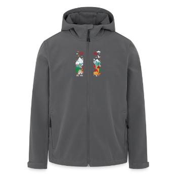 Austria - Recycelte Männer Softshell-Jacke von Stanley/Stella - Anthrazit - Vorne - AI Model Male 185 light (185cm)