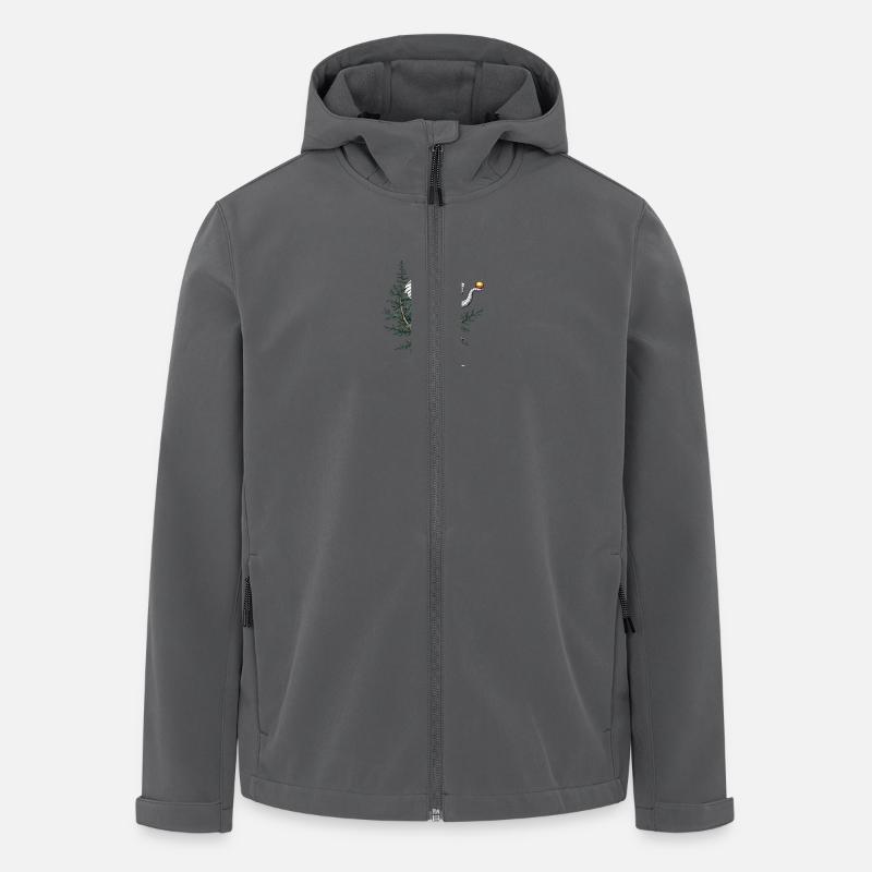 Elefant - Recycelte Männer Softshell-Jacke von Stanley/Stella - Anthrazit