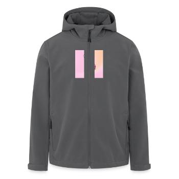 Bunte Ostern - Recycelte Männer Softshell-Jacke von Stanley/Stella - Anthrazit - Vorne - AI Model Male 185 light (185cm)