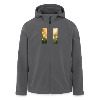 Ein leuchtender Ostertag - Recycelte Männer Softshell-Jacke von Stanley/Stella - Anthrazit - Vorne - AI Model Male 185 light (185cm)