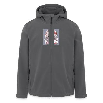 STICKER ANIME SWS - Recycelte Männer Softshell-Jacke von Stanley/Stella - Anthrazit - Vorne - AI Model Male 185 light (185cm)