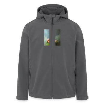 Hasi & die Ostereiersuche - Recycelte Männer Softshell-Jacke von Stanley/Stella - Anthrazit - Vorne - AI Model Male 185 light (185cm)