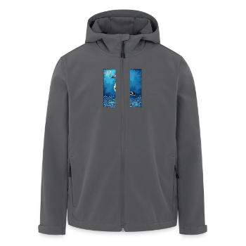 Moin - Recycelte Männer Softshell-Jacke von Stanley/Stella - Anthrazit - Vorne - AI Model Male 185 light (185cm)