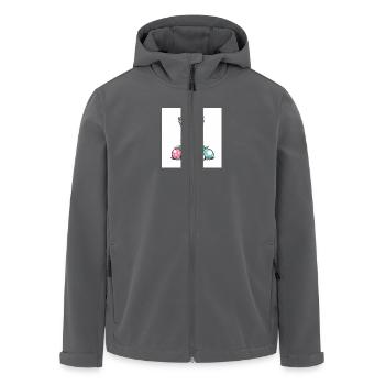 „Ostereierjagd beginnt!“ - Recycelte Männer Softshell-Jacke von Stanley/Stella - Anthrazit - Vorne - AI Model Male 185 light (185cm)