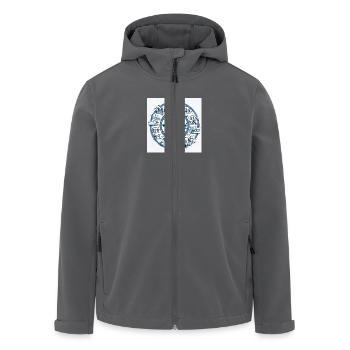 24/7 Texts in DE - Recycelte Männer Softshell-Jacke von Stanley/Stella - Anthrazit - Vorne - AI Model Male 185 light (185cm)