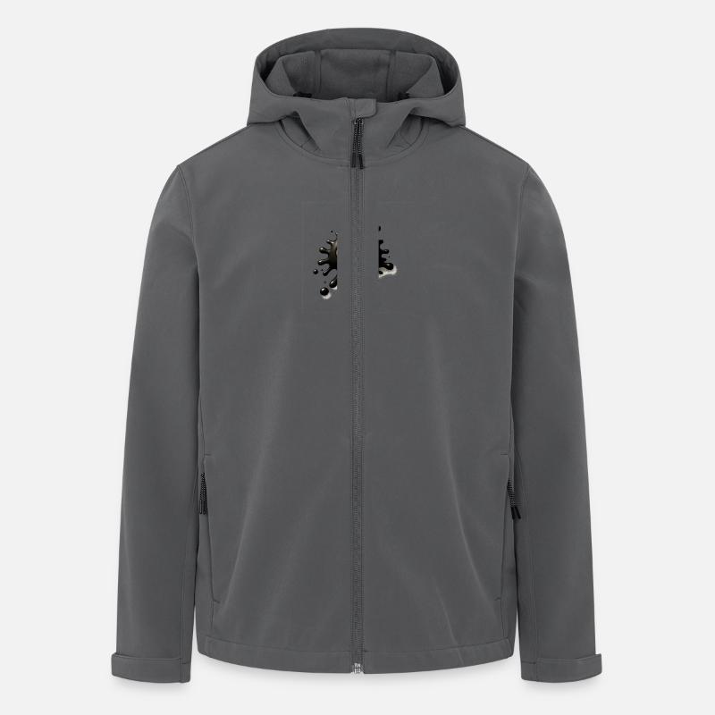 Tintenfleck - Recycelte Männer Softshell-Jacke von Stanley/Stella - Anthrazit