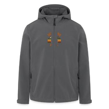 Der Berg ruft - Recycelte Männer Softshell-Jacke von Stanley/Stella - Anthrazit - Vorne - AI Model Male 185 light (185cm)