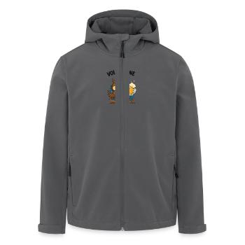 Voll wie ne Eule - Recycelte Männer Softshell-Jacke von Stanley/Stella - Anthrazit - Vorne - AI Model Male 185 light (185cm)