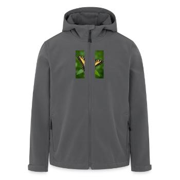 Östlicher Tiger Schwalbenschwanz - Recycelte Männer Softshell-Jacke von Stanley/Stella - Anthrazit - Vorne - AI Model Male 185 light (185cm)