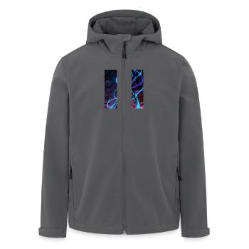 Leonardo Anime XL In the darkness of the cosmos - Recycelte Männer Softshell-Jacke von Stanley/Stella - Anthrazit - Vorne - AI Model Male 185 light (185cm)