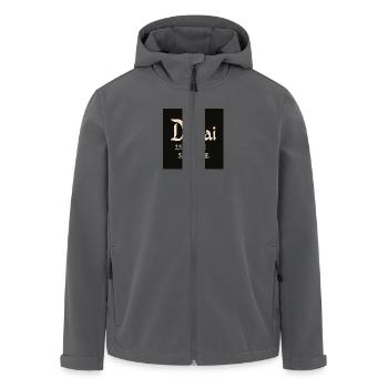 Dubai Koordinaten Burj Khalifa - Recycelte Männer Softshell-Jacke von Stanley/Stella - Anthrazit - Vorne - AI Model Male 185 light (185cm)