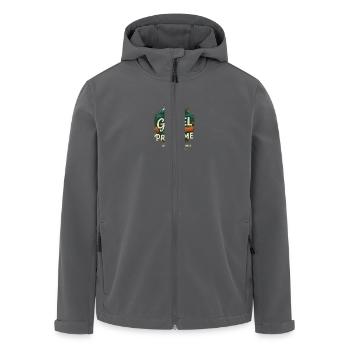 Mehr Gipfel als Probleme - Recycelte Männer Softshell-Jacke von Stanley/Stella - Anthrazit - Vorne - AI Model Male 185 light (185cm)