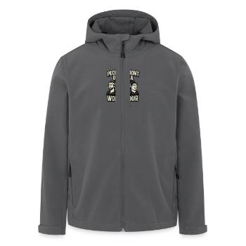 Judäische Volfsfront leben des Brian Band - Recycelte Männer Softshell-Jacke von Stanley/Stella - Anthrazit - Vorne - AI Model Male 185 light (185cm)