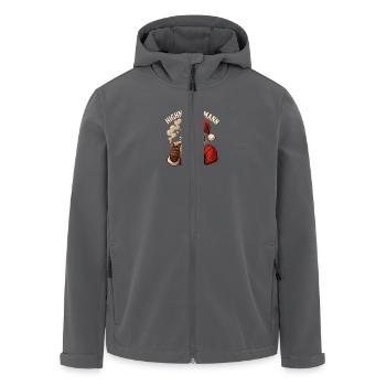 Highnachtsmann - Recycelte Männer Softshell-Jacke von Stanley/Stella - Anthrazit - Vorne - AI Model Male 185 light (185cm)